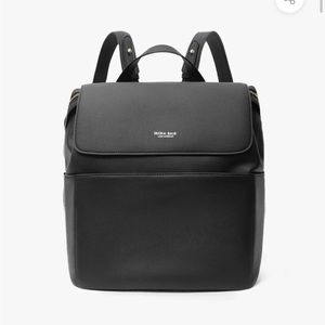 Mina Baie Kinney Midi Backpack Black leather. Orig $169